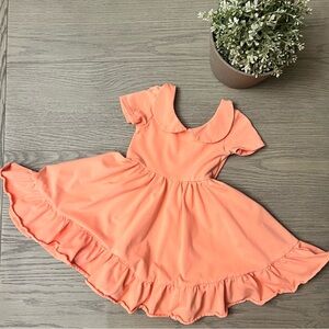 EUC Orange Sherbert Girlhood Twirl Dress 3T